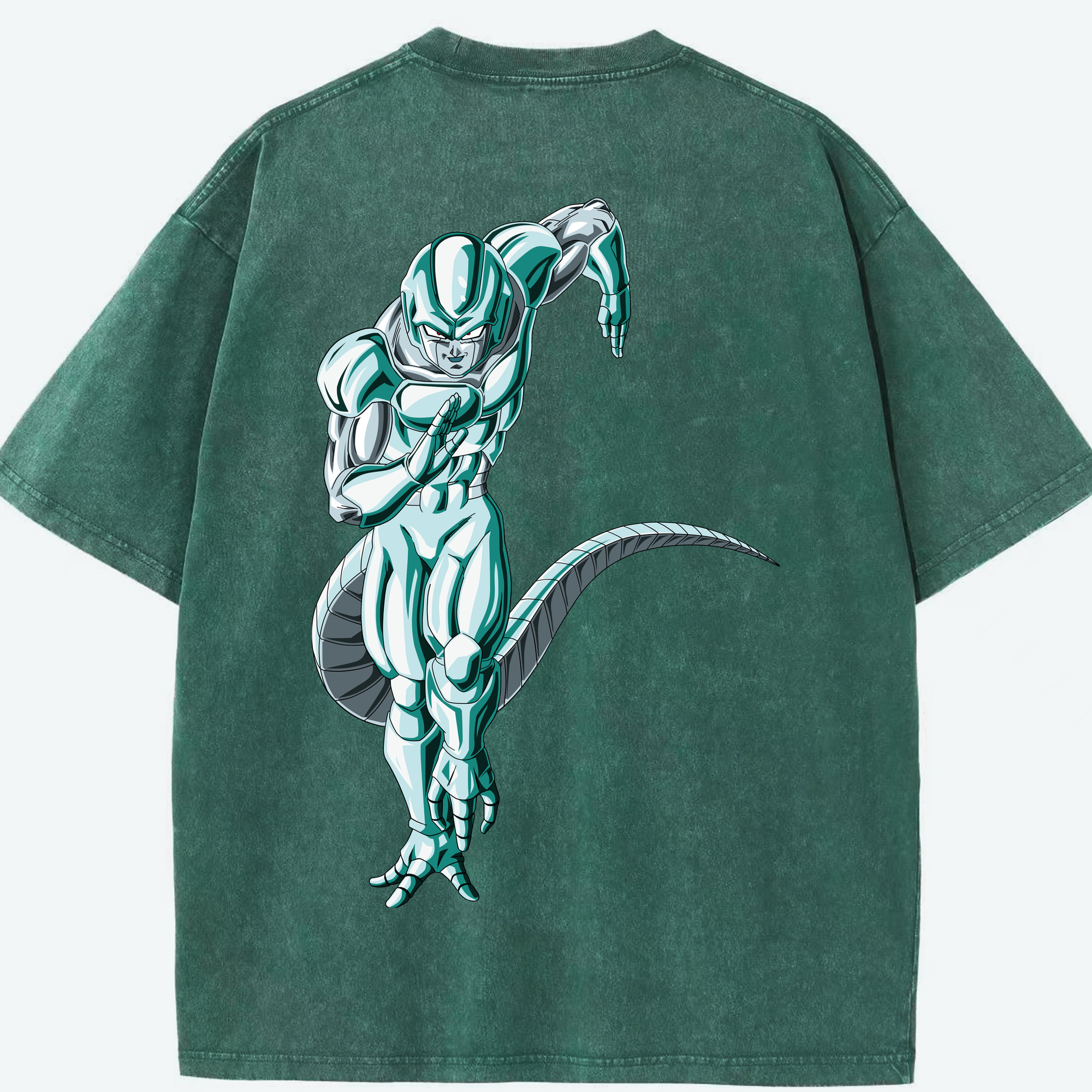 （画像用） ドラゴンボール フリーザ DRAGON BALL Frieza 綿100% ヴィンテージ風 半袖Tシャツ（背面プリント）